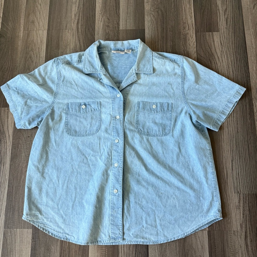 Northwest Light Blue Casual Button Down Shirt